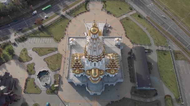 Église de tous les saints à Minsk, Biélorussie mémoire des victimes — Video