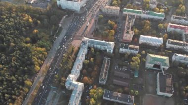 Havadan görünümü dron, cityscape Panorama Nemiga bölge