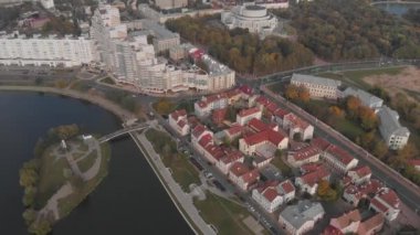 Havadan görünümü dron, cityscape Panorama Nemiga bölge