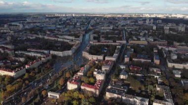 Havadan görünümü dron, cityscape Panorama Nemiga bölge