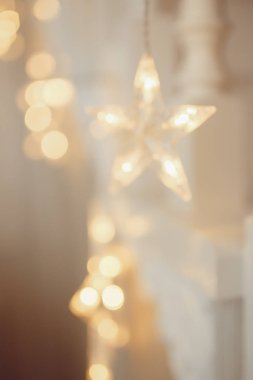 Soyut bulanık bokeh arka plan ışık, Noel ağacı
