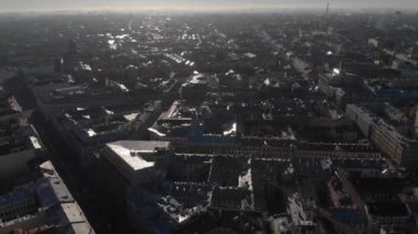 Saint-Petersburg. Hava St Isaac Katedrali, sokakları ve su kanalları görüntülemek