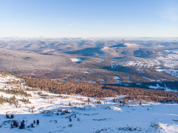 冬のスキー リゾート Sheregesh — ストック写真