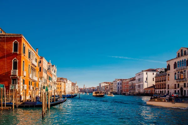 Venice, ITALY Grand Canal, hari yang cerah . — Stok Foto