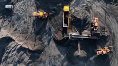 Açık maden ocağı, kömür endüstrisi, hava aracı.