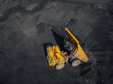 Açık maden ocağı, kömür endüstrisi, hava aracı.