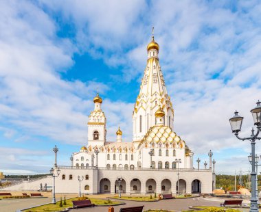 Minsk, Belarus 'taki All Saints Kilisesi ulusal kurtuluşumuza hizmet eden kurbanların anıları.