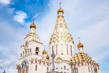 Minsk, Belarus 'taki All Saints Kilisesi ulusal kurtuluşumuza hizmet eden kurbanların anıları.