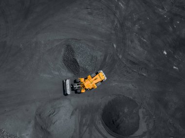 Açık maden ocağı, kömür endüstrisi, hava aracı.