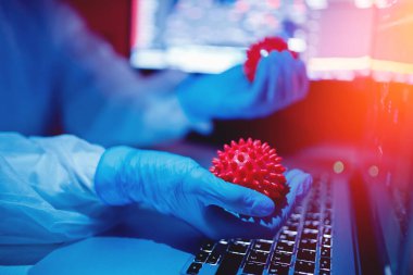 2019-ncov Coronavirus yaşam için tehlikeli laboratuvar kan testi tespiti. Salgın Aşı Konsepti