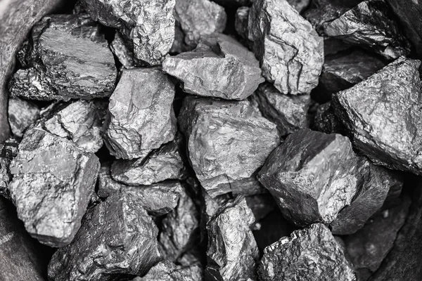 백지 매크로 블랙 석탄 광업 — 스톡 사진
