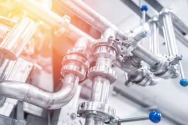 Endüstriyel otomasyon fabrikası yiyecek ekipmanları.