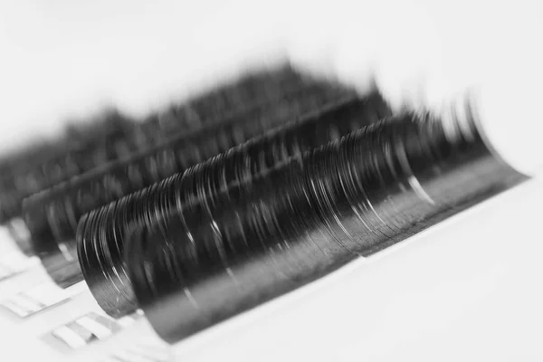 Set eyelash master works with tweezers with build-up