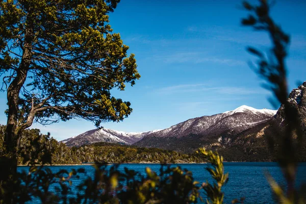 Bariloche Argentina Lake Открытый Ландшафт Патагонии — стоковое фото