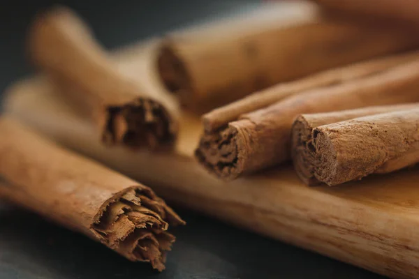 Cinnamon Sticks Wooden Rustic Style — Stock Photo, Image