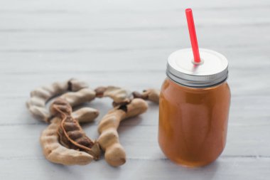 Tamarindo içki, demirhindi su. Meksika tatlı suyu