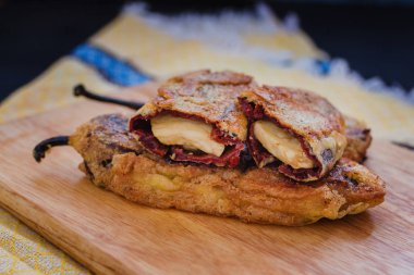 chipotles navidad Meksika beyaz peynir, Noel için geleneksel Meksika yemeği