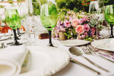 Tablo ayarı, Düğün Konuk tablo, Resepsiyon düzeni rustik ve vintage arka plan seviyorum