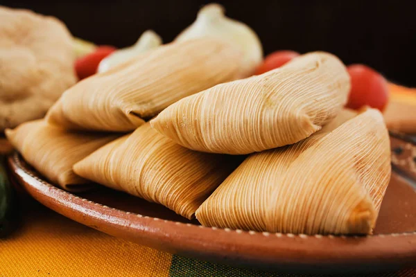 Tamales Mexicanos Tamal Mexicano Comida Picante México — Foto de Stock