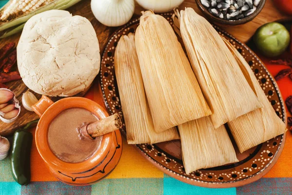 Tamales Mexicanos Tamal Mexicano Comida Picante México — Foto de Stock