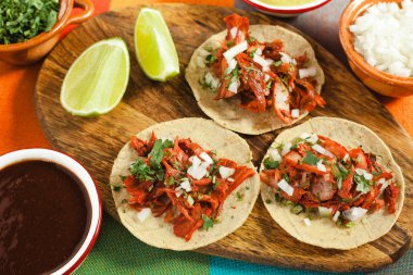 Tacos al papazı, Meksika taco, mexico City'de sokak gıda