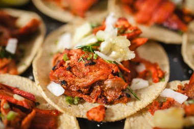 Taco al papazı, Meksika tacos, mexico City'de sokak gıda
