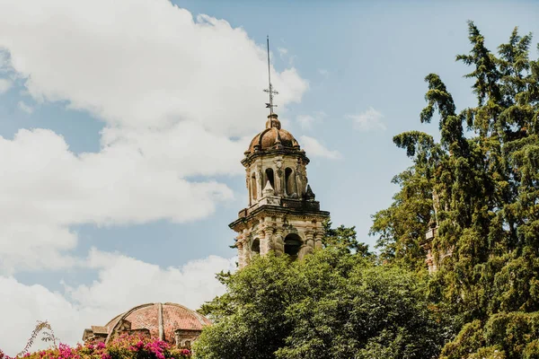 Turm Einer Mexikanischen Kirche Mexiko Stadt — Stockfoto