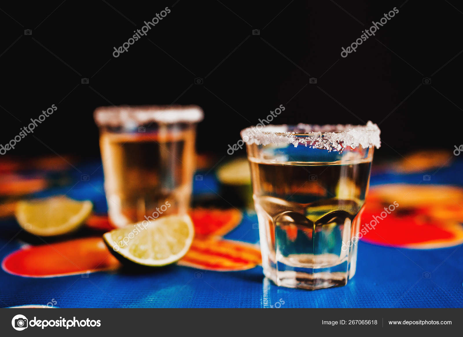 Mexican Tequila Shot Lime Salt Mexico — Stock Photo © marcoscastillo  #267065618, image size:1600x1167