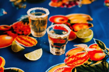 Meksika Tequila Meksika'da kireç ve tuz ile vuruldu
