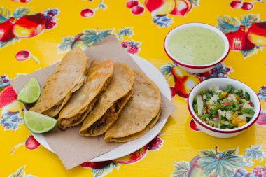 Tacos de canasta Mexico city geleneksel Meksika gıda