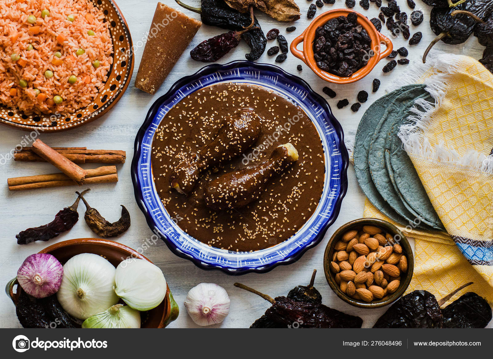 Mole Mexicano Poblano Mole Ingredients Mexican Spicy Food Traditional In Mexico Royalty Free Photo Stock Image By C Marcoscastillo 276048496