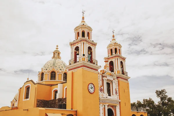 Iglesia Mexicana, Iglesia Cholula Puebla México —  Fotos de Stock