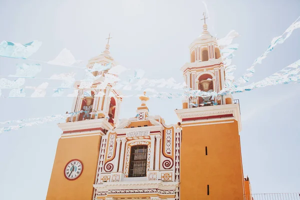 Iglesia Mexicana, Iglesia Cholula Puebla México —  Fotos de Stock