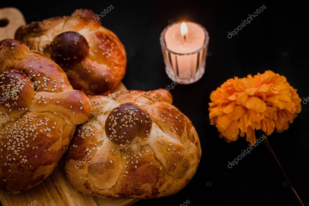 Pan de Muerto México, Pan dulce mexicano durante las fiestas del Día de