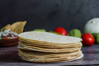 Meksika Tortillaları Oaxaca Meksika 'da Tlayudas için kullanılır.