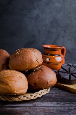 Meksika geleneksel ekmeği Oaxaca Meksika 'dan