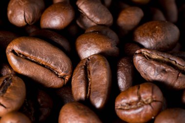 Kahverengi kahve çekirdeği arkaplanı görüntüsü