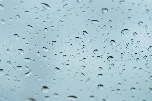 Water Drops Glass Surface — Stock Photo, Image