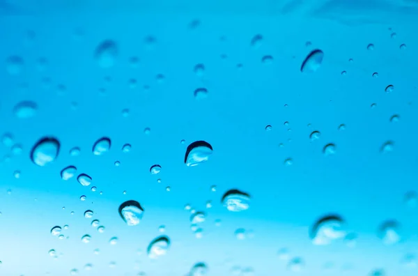 Water Drops Glass Surface — Stock Photo, Image
