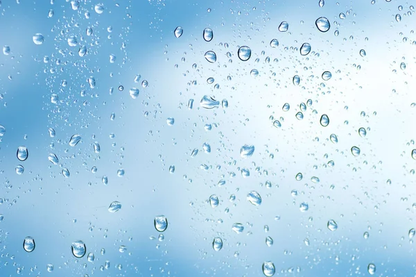 Water Drops Glass Surface — Stock Photo, Image