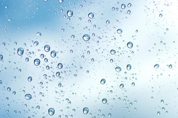 Water Drops Glass Surface — Stock Photo, Image