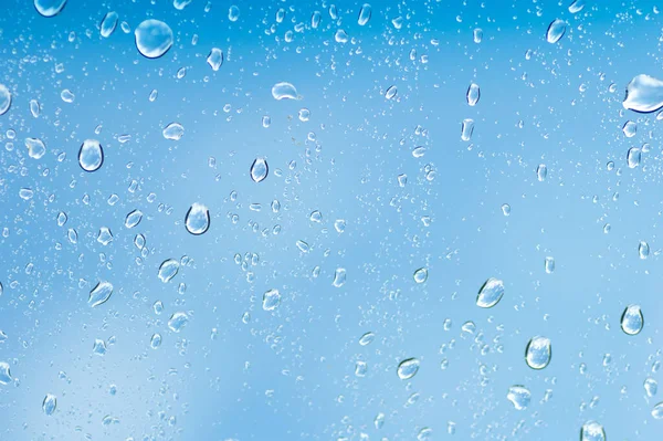 Water Drops Glass Surface — Stock Photo, Image