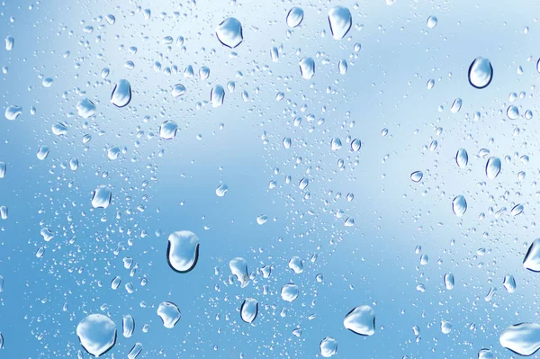 Water Drops Glass Surface — Stock Photo, Image