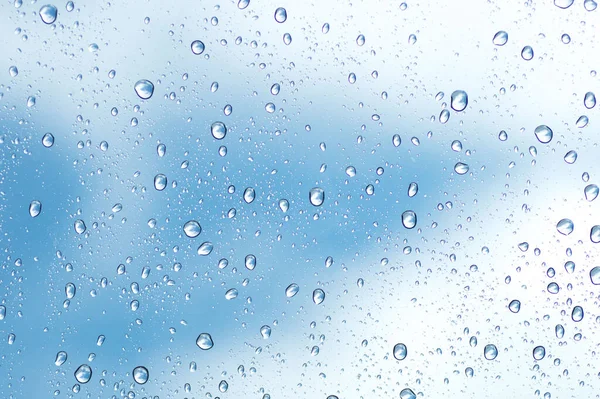 Water Drops Glass Surface — Stock Photo, Image