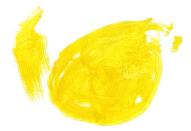 Soyut suluboya sarı boya fırça dokusu