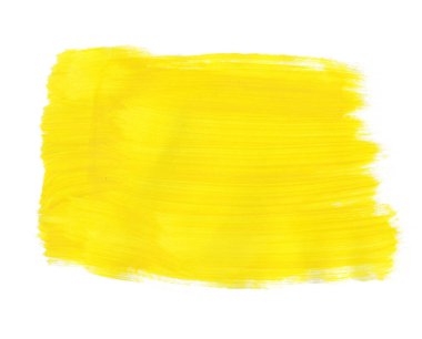 Soyut suluboya sarı boya fırça dokusu