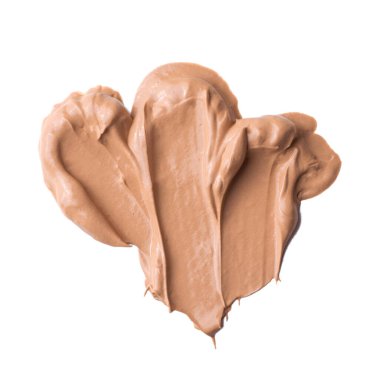 ton kozmetik temel krem düzelticisi beyaz bir arkaplanda izole