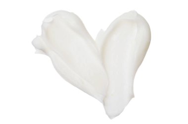 Beyaz arkaplanda izole edilmiş kozmetik temel kremi