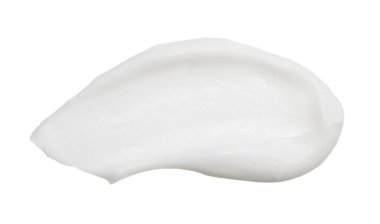 Beyaz arkaplanda izole edilmiş kozmetik temel kremi