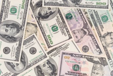 Dolarların kapanışı, banknotlar arka plan dokusu